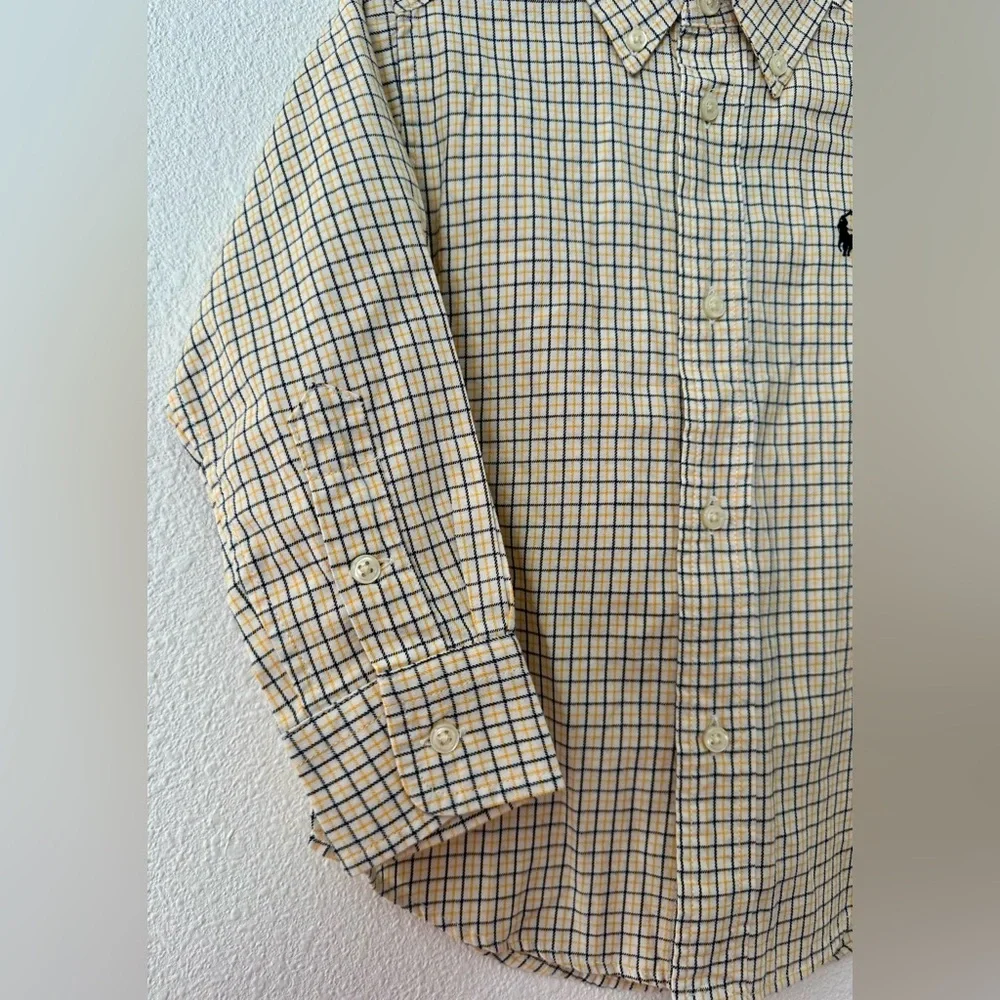 NWT Ralph Lauren Toddler Boys Plaid Button Down Flannel Shirt